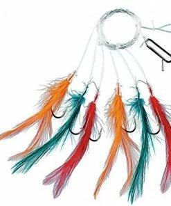 Fladen 12 x Assorted Rigs & Feathers For Mackerel