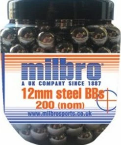 Milbro 12mm Steel Heavy Catapult Ammo (200 Tub)