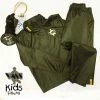 Vass 130-54C W/P/B Kids Jacket & Trouser Khaki