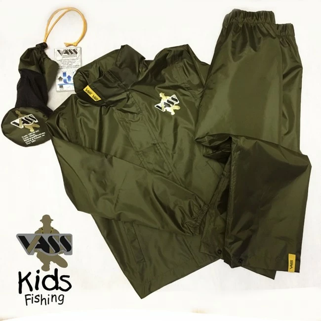 Vass 130-54C W/P/B Kids Jacket & Trouser Khaki 1 Vass 130-54C W/P/B Kids Jacket & Trouser Khaki