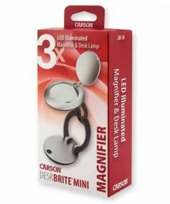 Carson 2.25" DeskBrite Mini LED Folding 3x Magnifier Lamp -Glasgow Angling 2 25 deskbrite mini led box