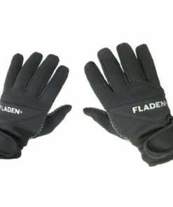 Fladen 2.5mm Black Neoprene Extra-Grip Gloves