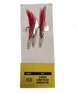 Fisheagle 3-Hook Lumi Bead Hokkai Rig Size 3/0