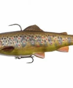 Savage Gear 4D Trout Spin Shad -Glasgow Angling 4d trout spin shad 03 dark brown trout