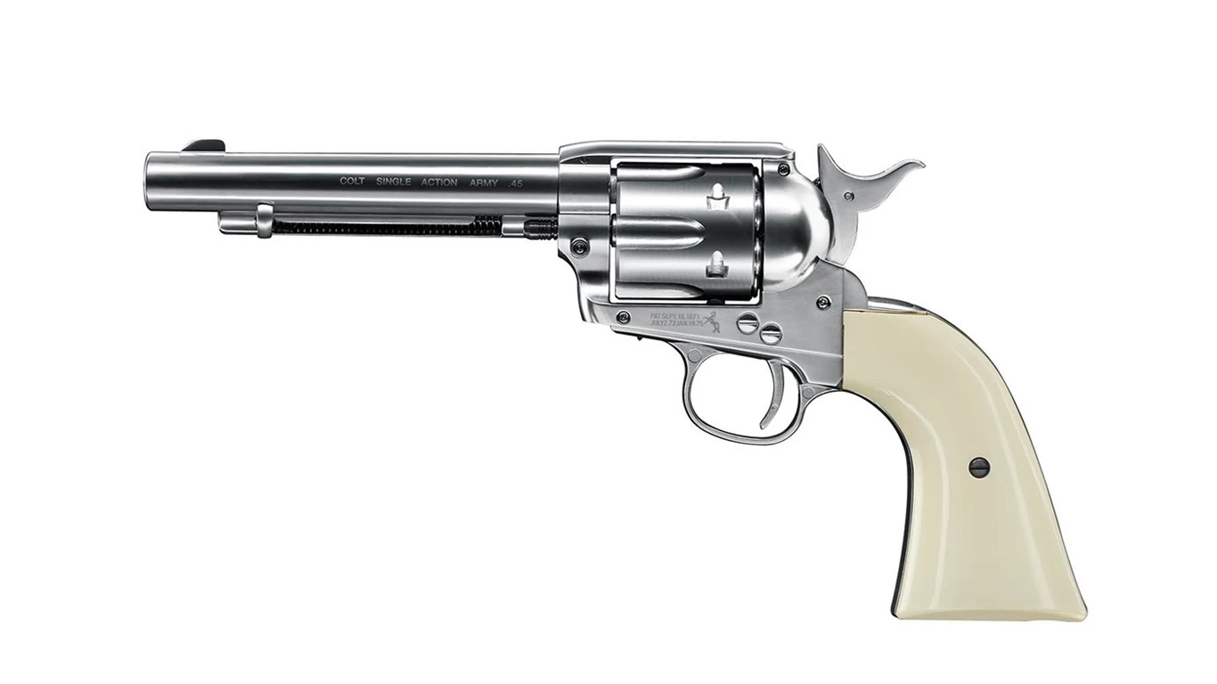Colt Single Action Army Nickel .177 BB 5.5 Inch 1 Colt Single Action Army Nickel .177 BB 5.5 Inch