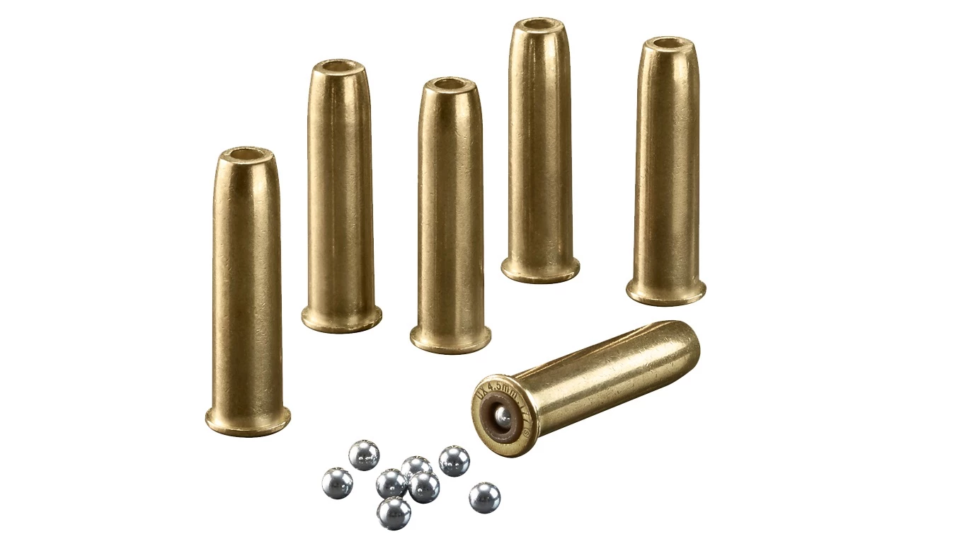 Metal Shells Pack of 6 Colt Single Action Army Pistol 1 Metal Shells Pack of 6 Colt Single Action Army Pistol