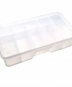 Lureflash 5 Vertical Compartment Lure Box Small Clear