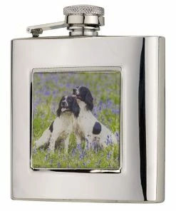 Bisley Square Spaniels Flask