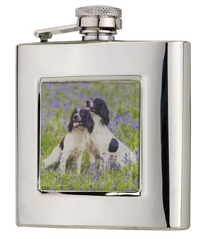 Bisley Square Spaniels Flask 1 Bisley Square Spaniels Flask
