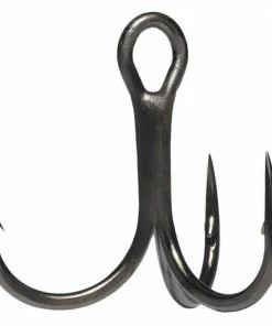 VMC 7548BD-2X Strong Inline Treble Hooks Black Nickle 2pc