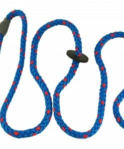 On Point 8mm Gundog 1.5m Slip Lead 7 On Point 8mm Gundog 1.5m Slip Lead -Glasgow Angling 8mm gundog slip lead royal blue and red scaled