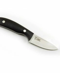 Casstrom Alan Wood Safari Sheath Knife Black G10 Handle (6cm 12c27 Stainless Steel Blade)