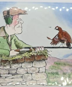 Just Fish Angry Grouse Greetings Card