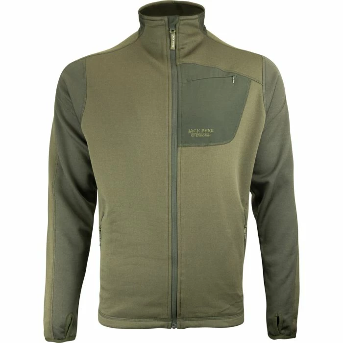Jack Pyke Ashcombe Technical Fleece Jacket Green 1 Jack Pyke Ashcombe Technical Fleece Jacket Green