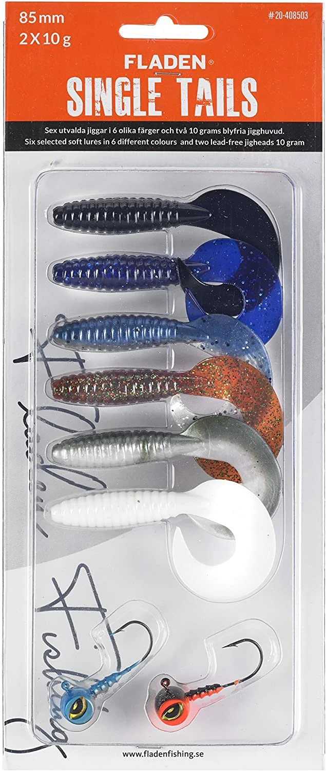 Fladen Assorted Curly Tails with Jigheads 3 Fladen Assorted Curly Tails with Jigheads - Image 3