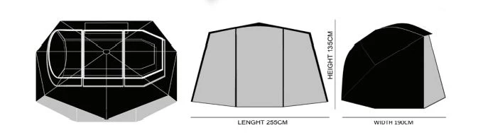 ProLogic Avenger 65 Brolly & Mozzy Front 3 ProLogic Avenger 65 Brolly & Mozzy Front - Image 3