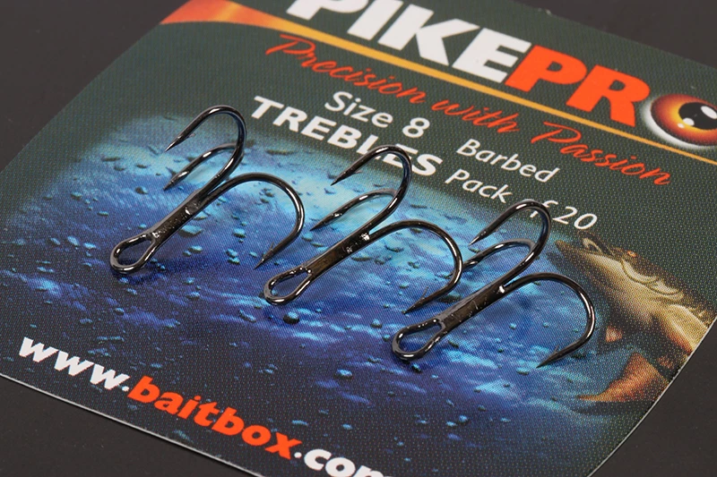 PikePro Barbed Trebles 3 PikePro Barbed Trebles - Image 3