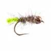 Fario Fly Barbless Chewing Gum Pepping Caddis Size: 12