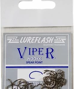 Lureflash Grub Hook Barbless Size14 25pc
