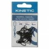Kinetic Barrel Swivel with Scandic Snap Black