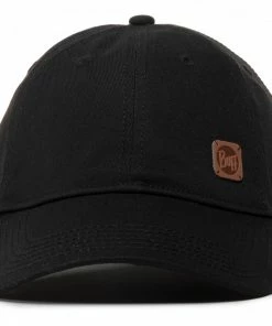 Buff Baseball Cap -Glasgow Angling baseball cap solid black 2