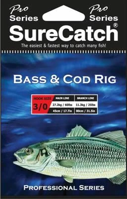 Surecatch Bass + Cod Rig Sz2/0 25lb 1 Surecatch Bass + Cod Rig Sz2/0 25lb