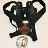 Mjoelner Binocular Carrying Harness Black Webbing/Leather