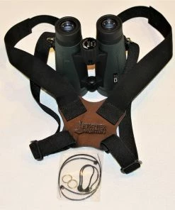 Mjoelner Binocular Carrying Harness Black Webbing/Leather