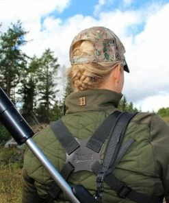 Mjoelner Binocular Carrying Harness Black Webbing/Leather -Glasgow Angling binocular20carrying20harness20black20webbing leather20example