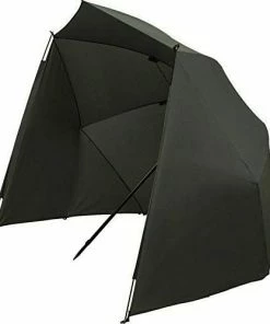 Kingcarp Bivvy Brolly Fishing Shelter - Wraparound Storm Sides