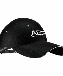Black AGS Cap with Embroidered Logo (One Size)