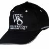 Black Webley & Scott Cap with Embroidered Logo (One Size)