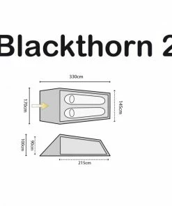 Highlander Blackthorn 2 Two Person Tent -Glasgow Angling blackthorn 2 tent dimensions