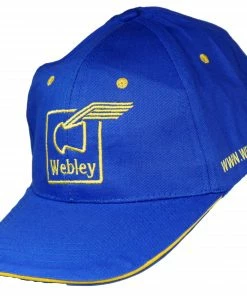 Blue Webley Cap with Embroidered Logo (One Size)