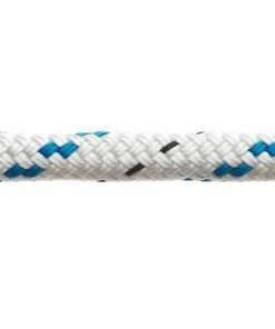 Waveline Braid on Braid Polyester Rope 5 Waveline Braid on Braid Polyester Rope -Glasgow Angling braid on briad polyester white with blue fleck