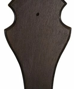 Decoy Buck trophy plate Dark wood 19 x 12 cm