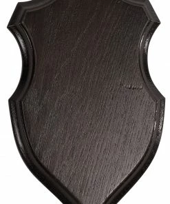 Decoy Buck Trophy Plate Dark Wood 22 x 13 cm