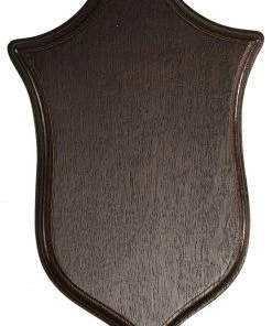 Decoy Buck trophy plate Dark wood 22 x 14 cm