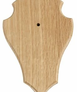 Decoy Buck trophy plate Light wood 20 x 13 cm