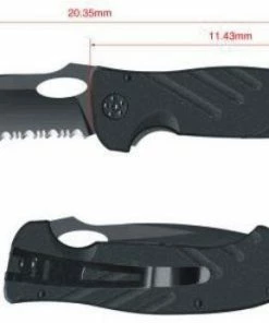 Buffalo River Maxim Folder ½ Serated 3.5 in With Clip