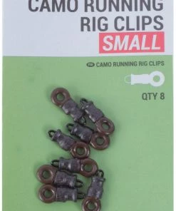 Korum Camo Running Rig Clips 6 Korum Camo Running Rig Clips -Glasgow Angling camo running clips small