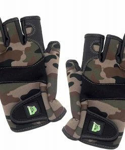 Carp On 2mm Neoprene Part Fingerless Gloves - Large