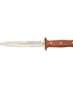 Buffalo River Chequered Wood Stainless Pig Knife 14in