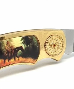 Stillwater 2.5in Cherokee Lockback Knife -Glasgow Angling cherokee lockback knife on face