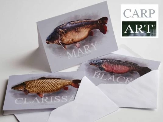 Carp Art Colin Eaton Classic Carp Greetings Card 1 Carp Art Colin Eaton Classic Carp Greetings Card