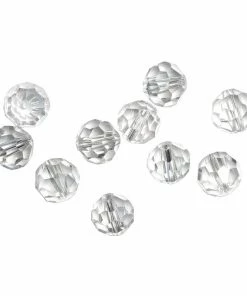 Fladen Clear Glass/Plaice Beads 8mm