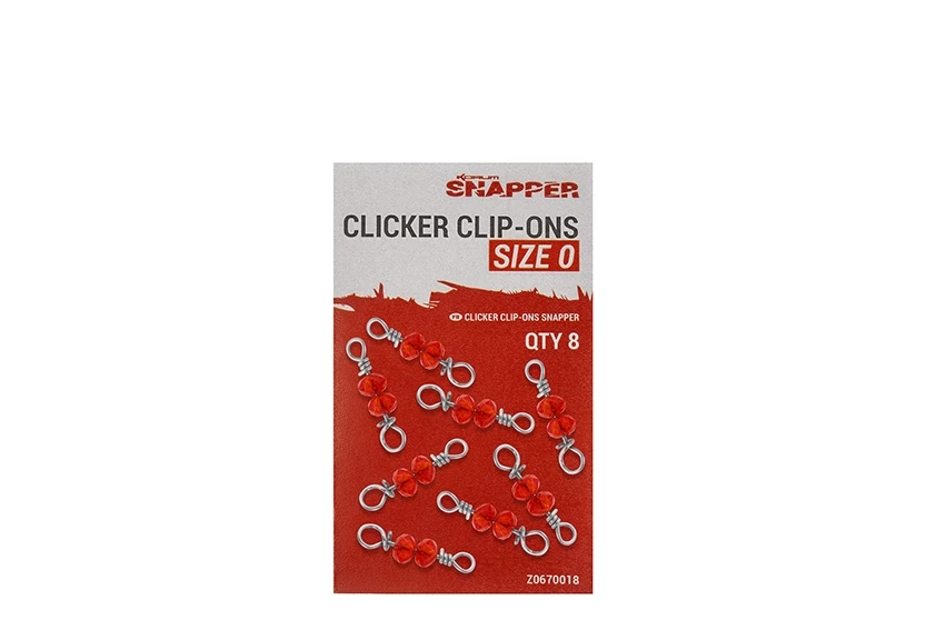 Korum Snapper Clicker Clip-Ons 8pc 1 Korum Snapper Clicker Clip-Ons 8pc