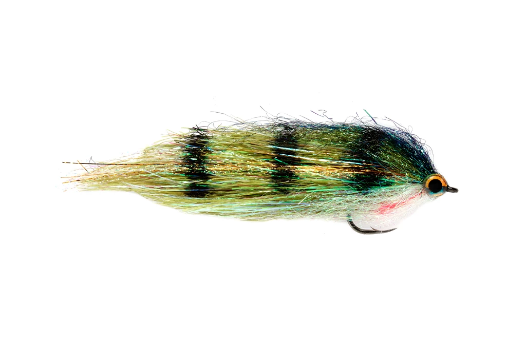 Fulling Mill Clydesdale Green Perch Pike Fly 1/0 1 Fulling Mill Clydesdale Green Perch Pike Fly 1/0