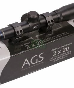 AGS Cobalt 2x20 Pistol Scope With Mounts