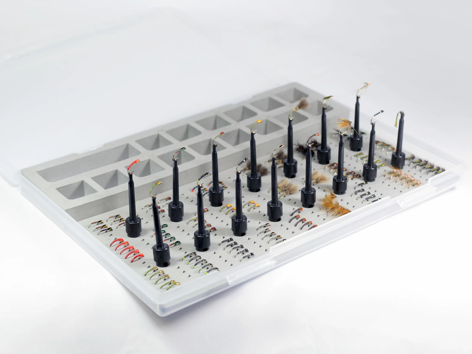 Stillwater Collection Fly Box with 15 Fly Stands 2 Stillwater Collection Fly Box with 15 Fly Stands - Image 2